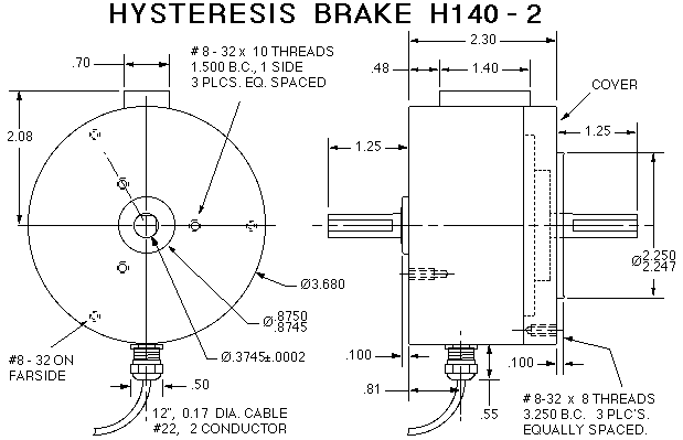 H140-2 Brake Drawing