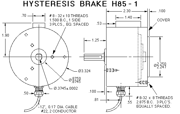 H85 Brake drawing