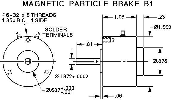 Brake B1-1 drawing