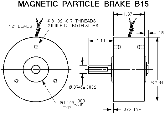 Brake B15-1 drawing