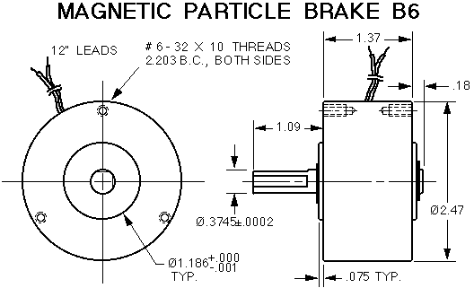 Brake B6 drawing