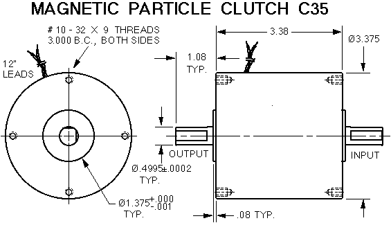 Clutch C35 drawing